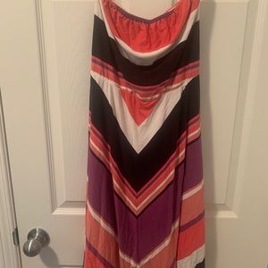 Rickis Strapless Striped Dress